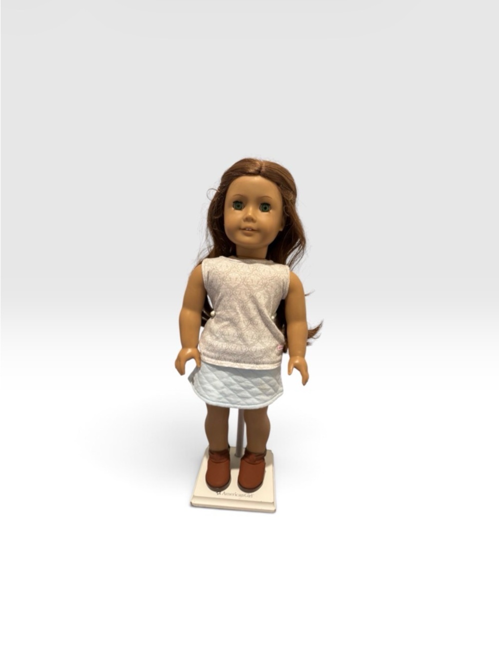 Beautiful AmericanGirl Felicity Merriman doll modern era green eyes red hair top